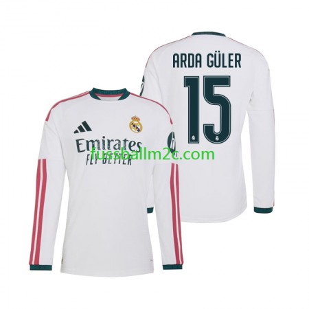 Fußballtrikots Real Madrid Arda Guler 15 Heim Trikotsatz 2026-2027 Langarm Fußballtrikots Real Madrid Arda Guler 15 Heim Trikotsatz 2026-2027 Langarm
